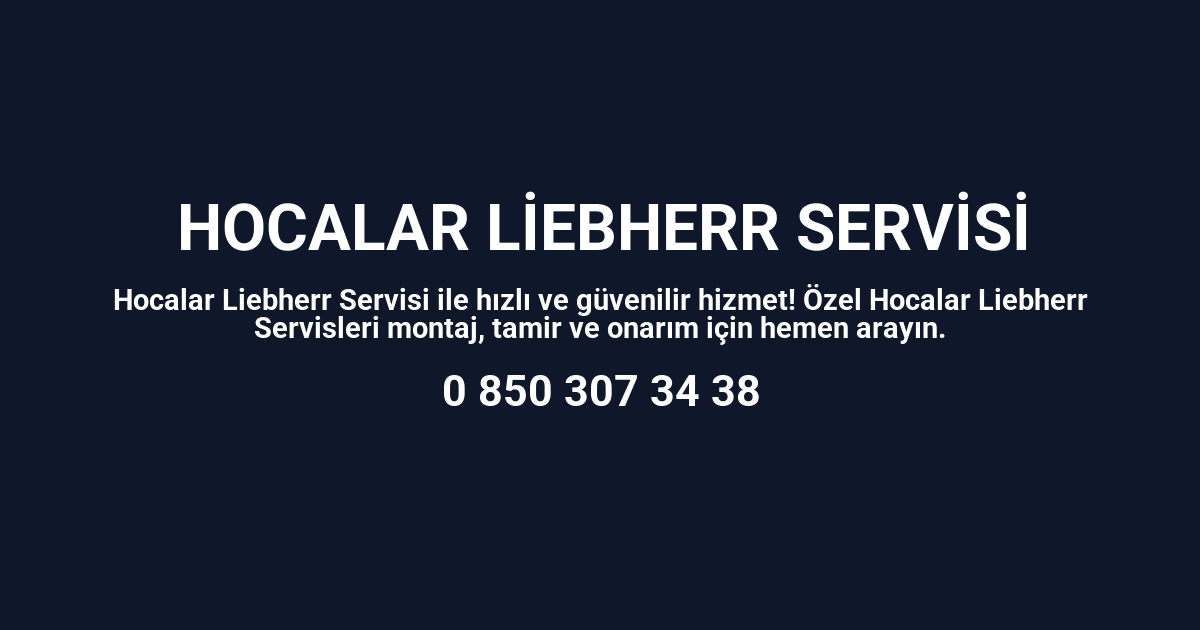 Hocalar Liebherr Servisi